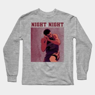 Steph curry | Nightnight | Vintage poster Long Sleeve T-Shirt